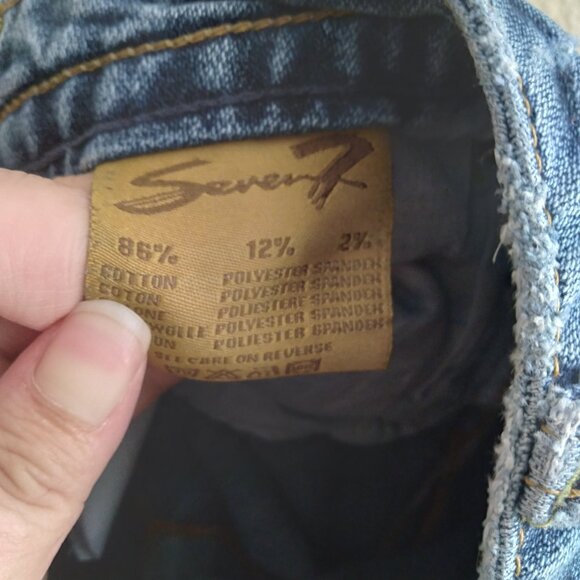 Vintage Y2K Seven7 Low Rise Classic Flare Jeans - Picture 5 of 6